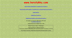 Desktop Screenshot of korutukku.com